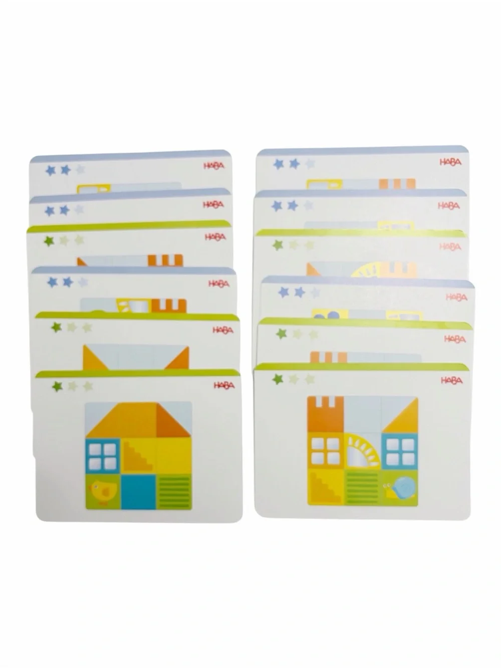 HABA | Animal Squares Arranging Game Puzzle Wood Block Toddler